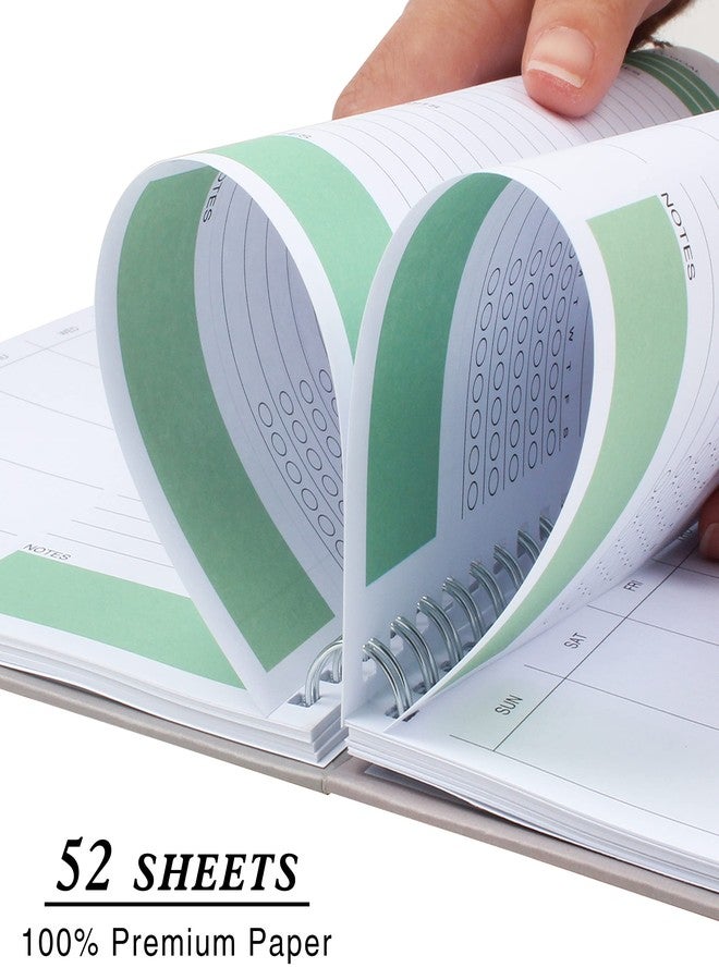 KAICN A5 Weekly To Do Planner Notebook,Weekly Goal To Do List Planner, Priorities, Habit Tracker, Note Page, Fashion Design with Hard Cover and Spiral Binding, 6"x8.5" Office Organization Notebooks - Image 3