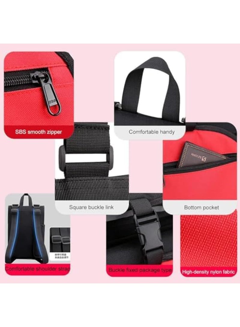 Barakah Skateboard Backpack - Foldable Skateboard Bags, Adjustable Shoulder Strap, Reflective Design, Durable and Portable, Three-Point Fixed, Multi-Compartment Design, Light and Comfortable for Men and Boys - Image 2