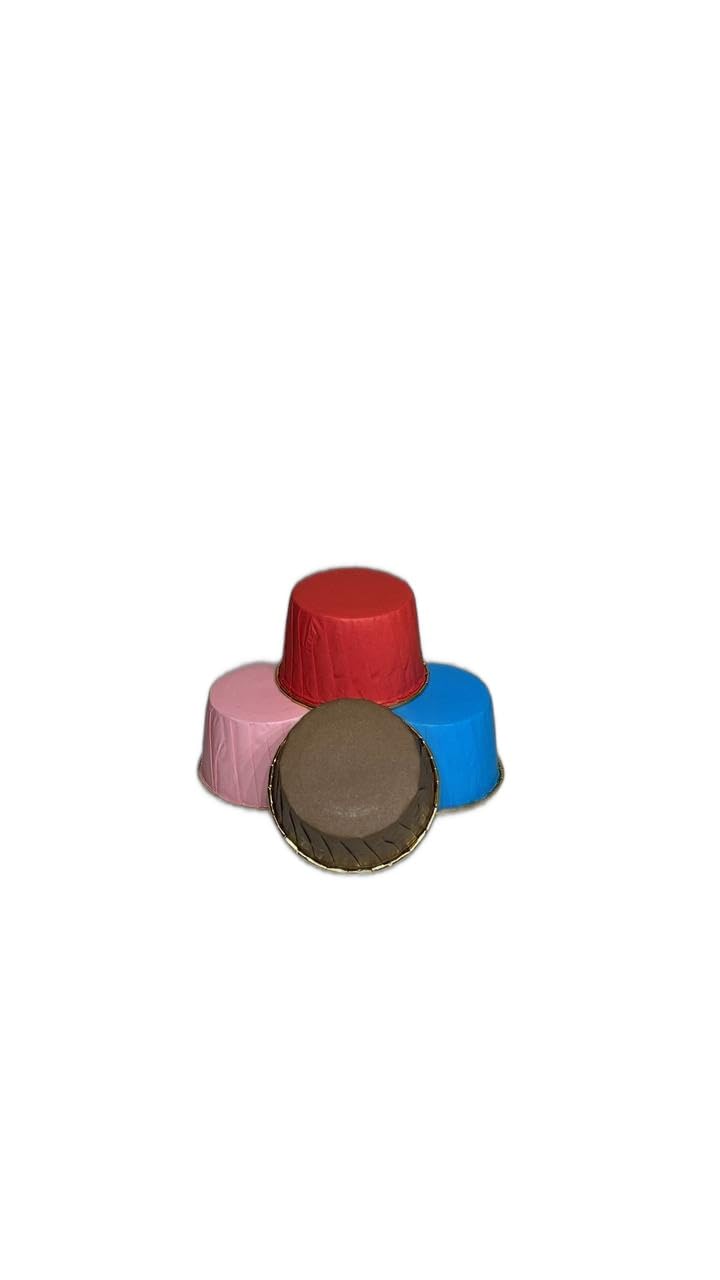Baekence Baekence Choco Lava Mould Cake Mould Chocolava Baking Mould Chocolava Mix Golden Pack of 200 pcs - Image 1