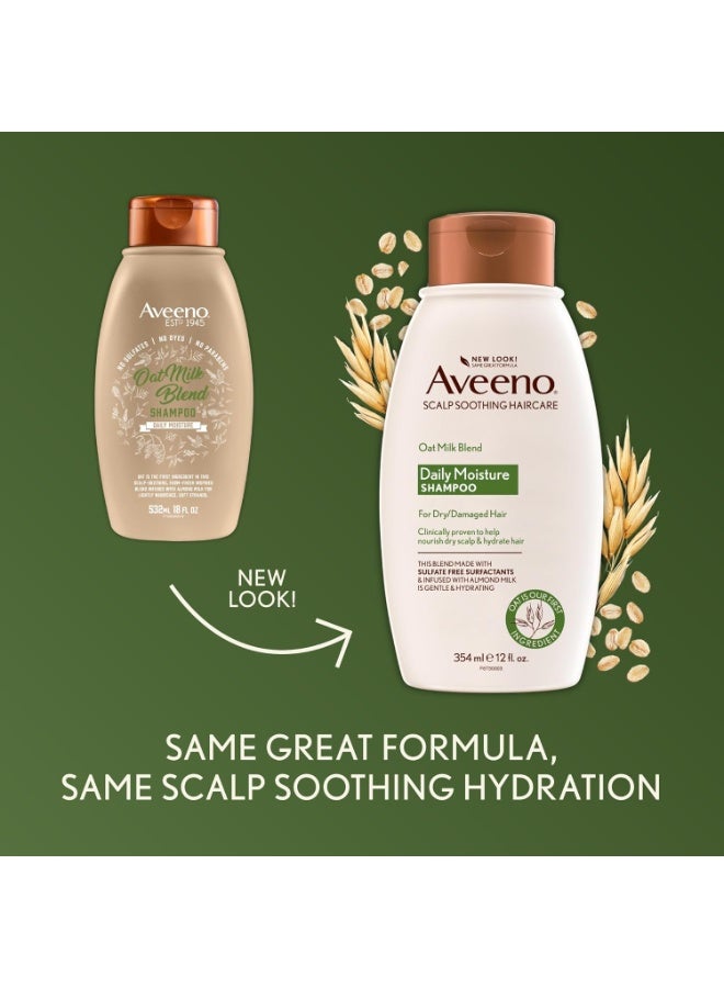 Aveeno Scalp Soothing Oat Milk Blend Shampoo For Daily Moisture & Light Nourishment, 354ml - Image 2