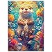 SECOGM Fantasy Otter Puzzles for Adults 1000 Pieces Jigsaw Puzzles 1000 Pieces for Adults Fun Puzzles with Letters On Back Challenging Game Toys Family Decoration Puzzle 19 27in - Image 2