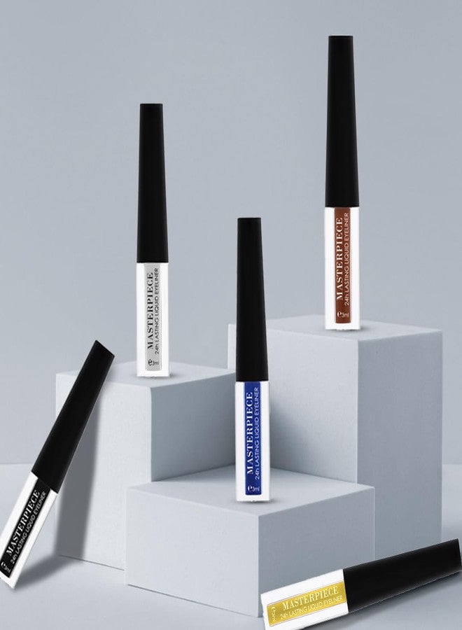 Million Colors Masterpiece Liquid Eyeliner | Matte Waterproof Color Eyeliner | Quick Dry Smudge Proof | Long Lasting Eye Makeup | Jet Black | 3 ml - Image 3