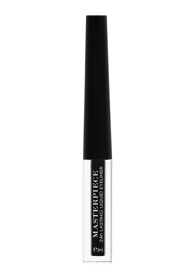 Million Colors Masterpiece Liquid Eyeliner | Matte Waterproof Color Eyeliner | Quick Dry Smudge Proof | Long Lasting Eye Makeup | Jet Black | 3 ml - Image 1