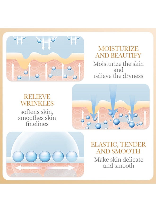 SADOER 5 PCS Collagen Anti-Aging Facial Mask 25g, Wrinkle Hydrating Face Sheet Mask Skincare, Firming Anti Aging Face Sheet Masksfor Men & Women, Brightening Facial Mask for All Skin Types - Image 4