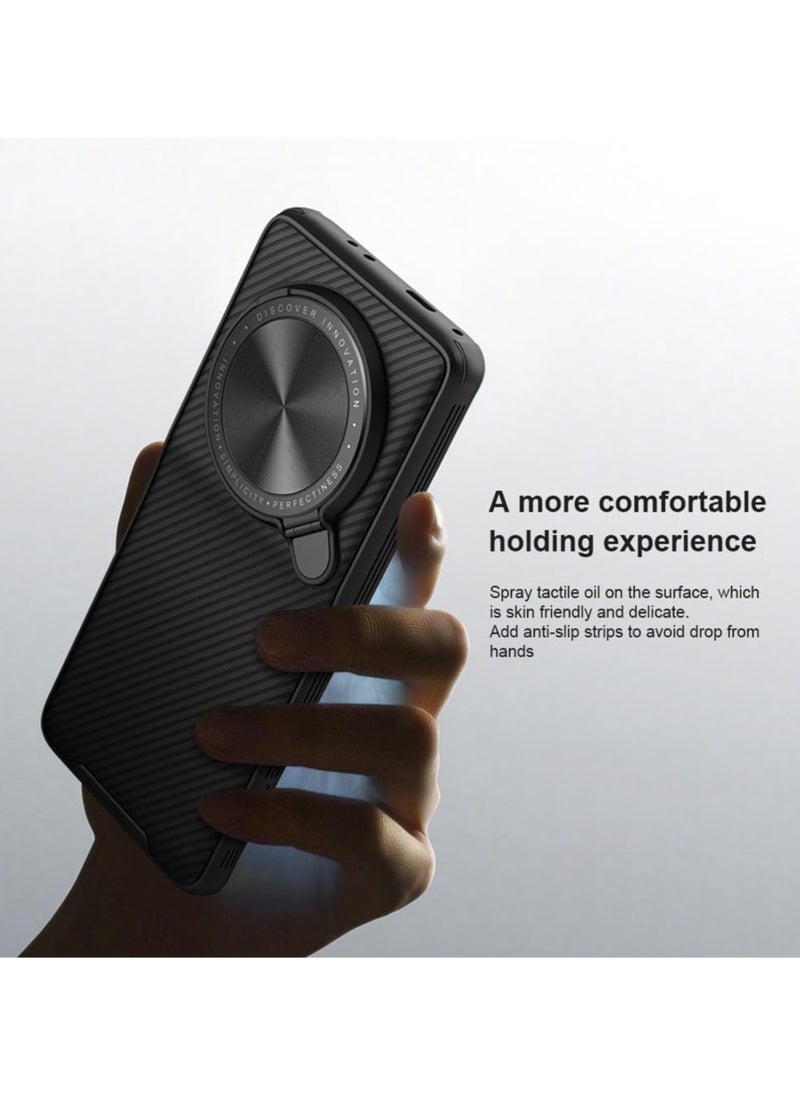 General Case Compatible with Xiaomi Mi 14 Ultra, Camera Lens Privacy Protection Folding Kickstand Holder, Soft TPU Bumper Hard PC Back Cover Corners Shockproof Airbag  - Image 2