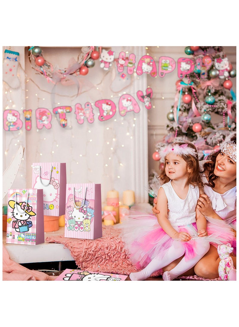 حفلة مثمرة 24 قطعة حقائب هدايا هالو كيتي للحفلات 24 قطعة - Image 5