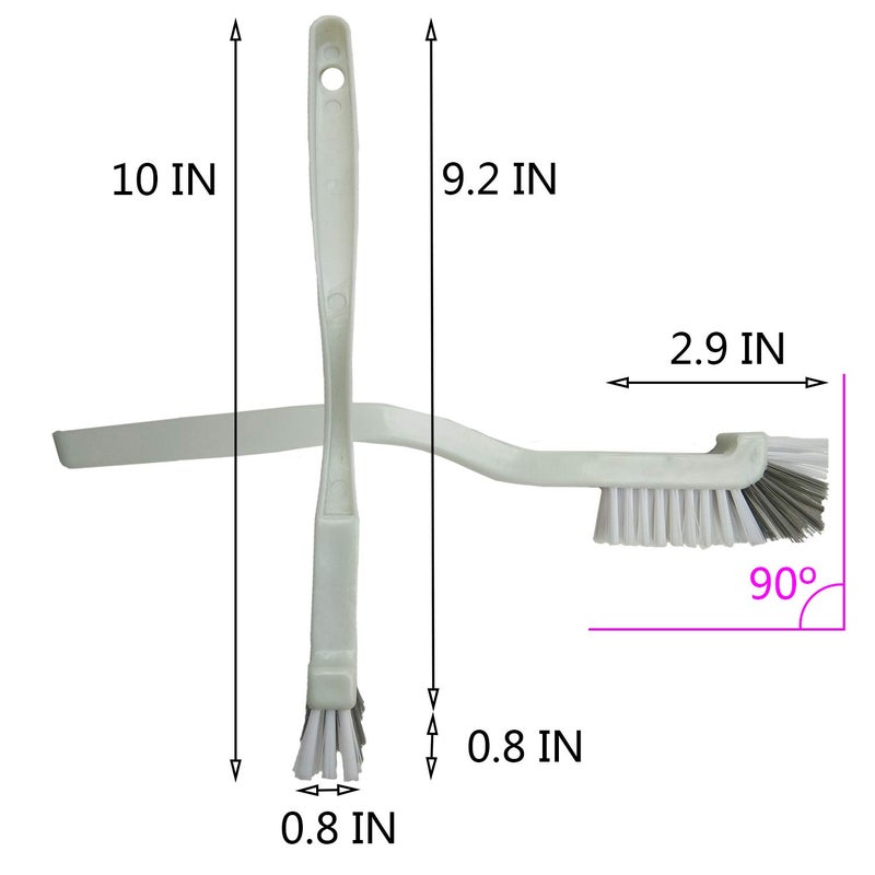 AncBace Dish Brush Kitchen Cleaning Brush Bottle Brush Bathroom Scrub Brushes Sink Household Pot Pan Edge Corners Tile Lines Brush with Stiff Bristles - Image 5