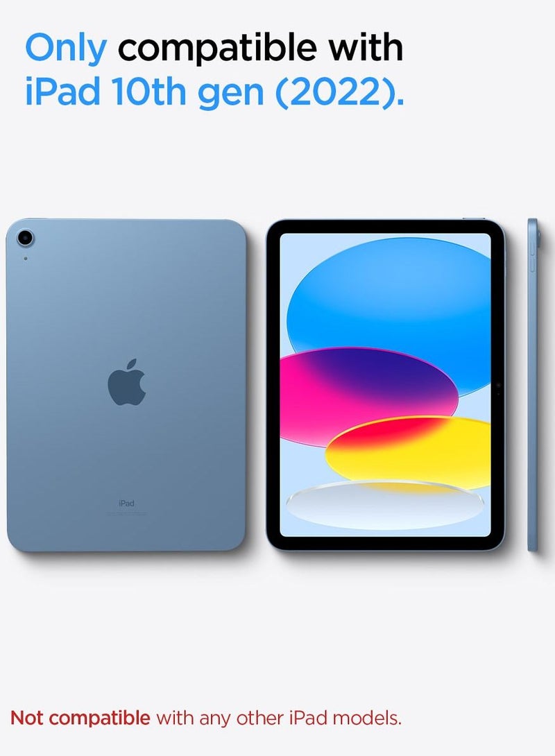 Spigen Liquid Air Folio for iPad 10th Generation (2022) 10.9 inch Case Cover - Black - Image 2