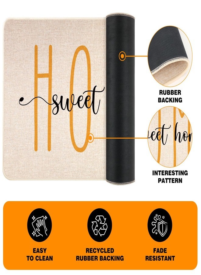 Siilues Fall Kitchen Mats Set of 2, Non-Slip Sweet Home Hello Fall Kitchen Rugs for Floor Seasonal Autumn Home Decor Low-Profile - 17x29 and 17x47 Inch - Image 5