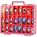 FULLCASE Toys Organizer Storage Compatible with Hot Wheels Car Container for Matchbox Cars Mini Toy Small Dolls Double Sided Carrying Box for Hotwheels  48 Compartments Case Only Red - Image 4