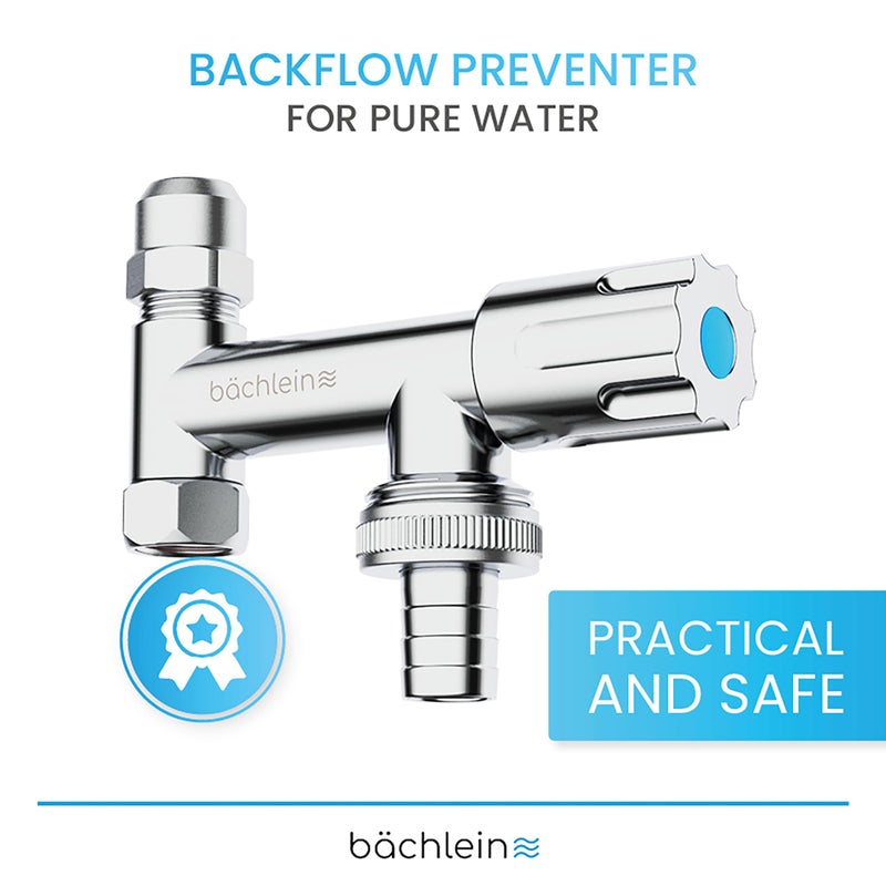Generic Bächlein Universal Additional Valve - Corner Fix Device Valve Made of Brass with Backflow Preventer  - Image 2