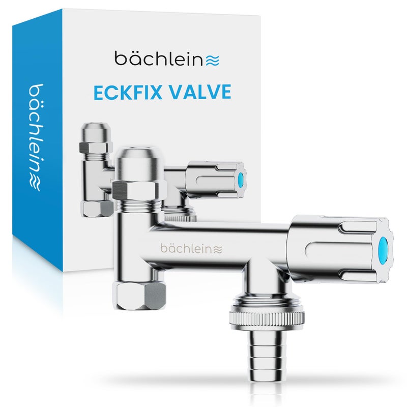 Generic Bächlein Universal Additional Valve - Corner Fix Device Valve Made of Brass with Backflow Preventer  - Image 1