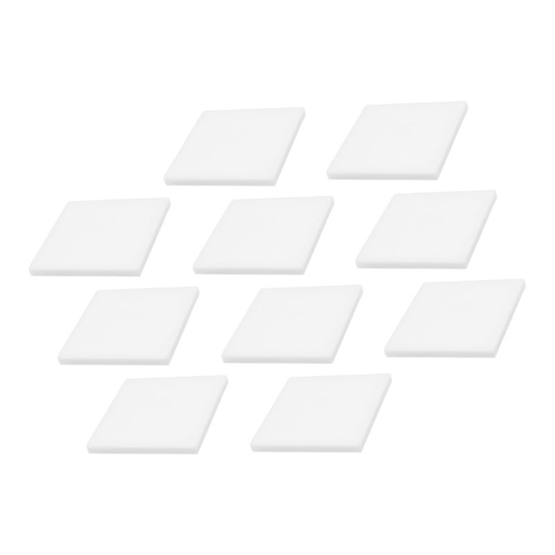 10Pcs Transparent Self Stick Memo Pads Clear See Through Design for Book Annotation - Image 2