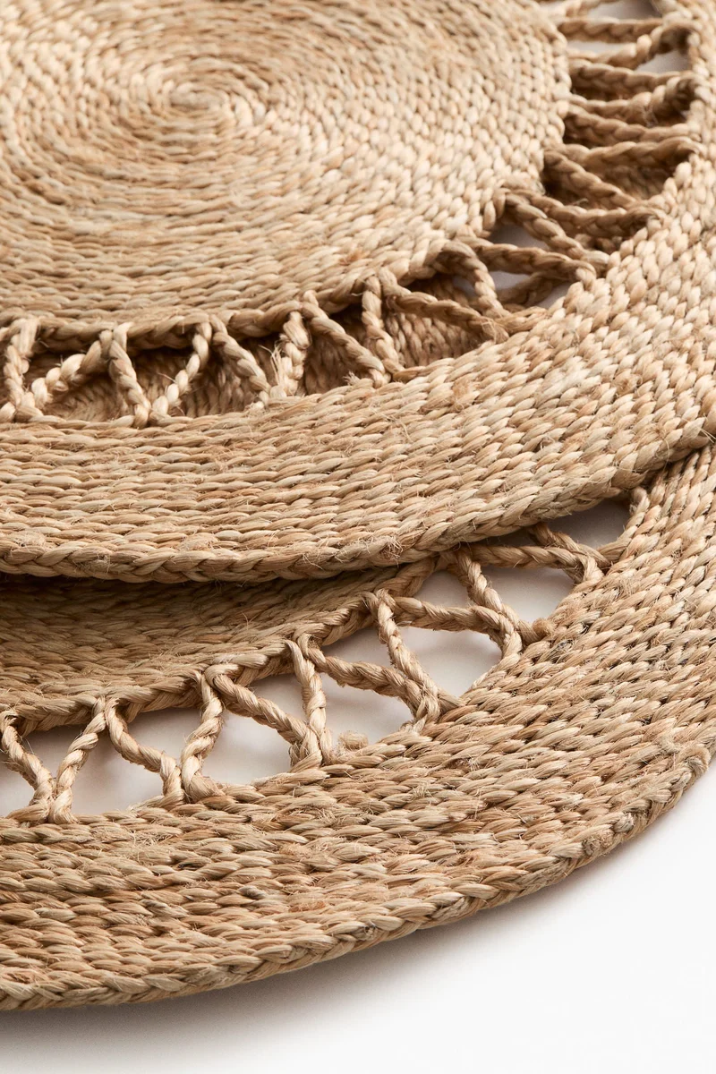 H&M 2-pack jute place mats