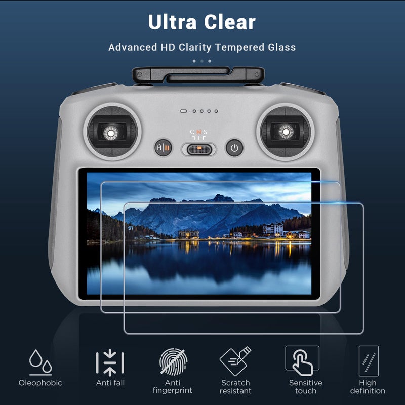 CYNOVA DJI RC2 Screen Protector with Auto Alignment Kit, DJI RC Controller HD Tempered Glass Screen Protector Film For Mini 5 Pro/Flip/Mini 3 / Mini 3 Pro/Air 3 Accessories - Image 5