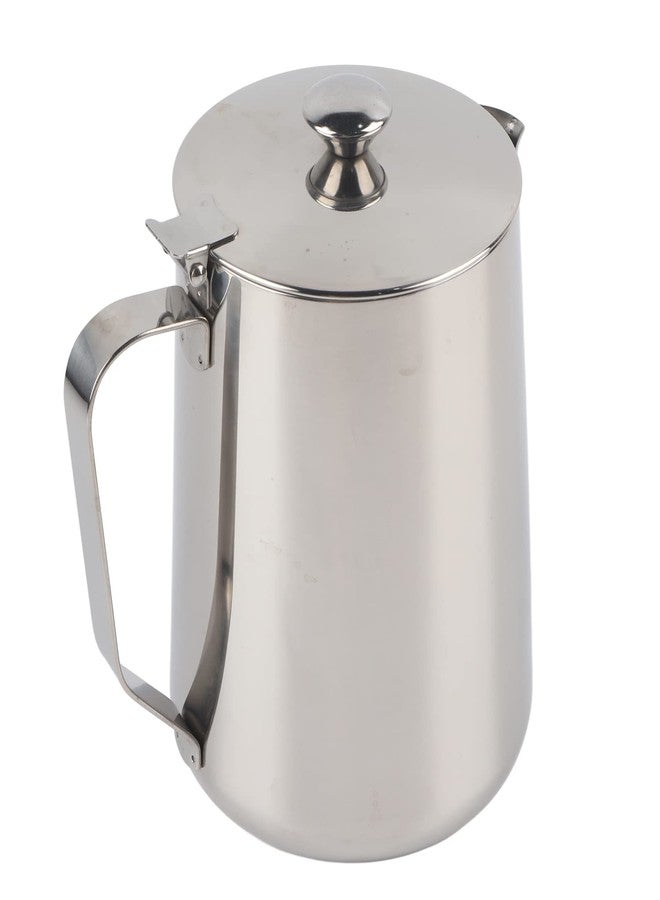 KIMISS Milk Frothing Pitcher, Stainless Steel Coffee, Cup Mug Milk Frothing Pitcher Jug with Lid for Latte Art 2000ml Art Office Kitchen 2000mL (350ml) - Image 2