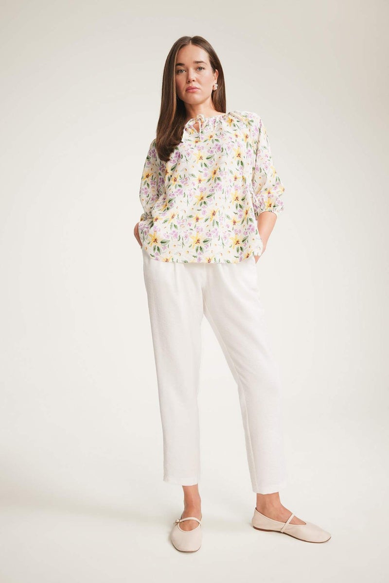 DeFacto Regular Fit Flap Collar Long Sleeve Blouse - Image 2