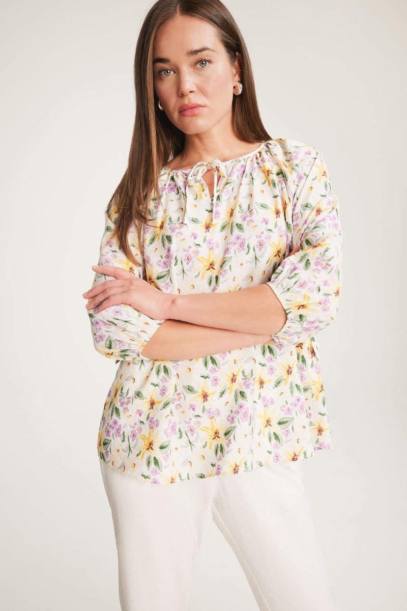 DeFacto Regular Fit Flap Collar Long Sleeve Blouse - Image 3