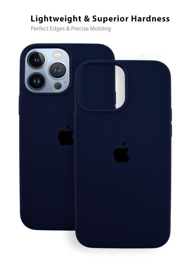 INEIX Logo Compatible Silicone Case Cover For Apple iPhone 13 Pro Max Dark Blue - Image 5