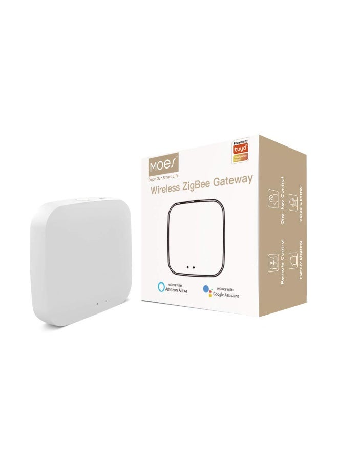 مويس بوابة ذكية Moes Zigbee – محور لاسلكي | يدعم Zigbee 3.0 وجسر Bluetooth، تصميم صغير بوصلة USB دوّارة، ومتوافق مع تطبيق Smart Life/Tuya - Image 1