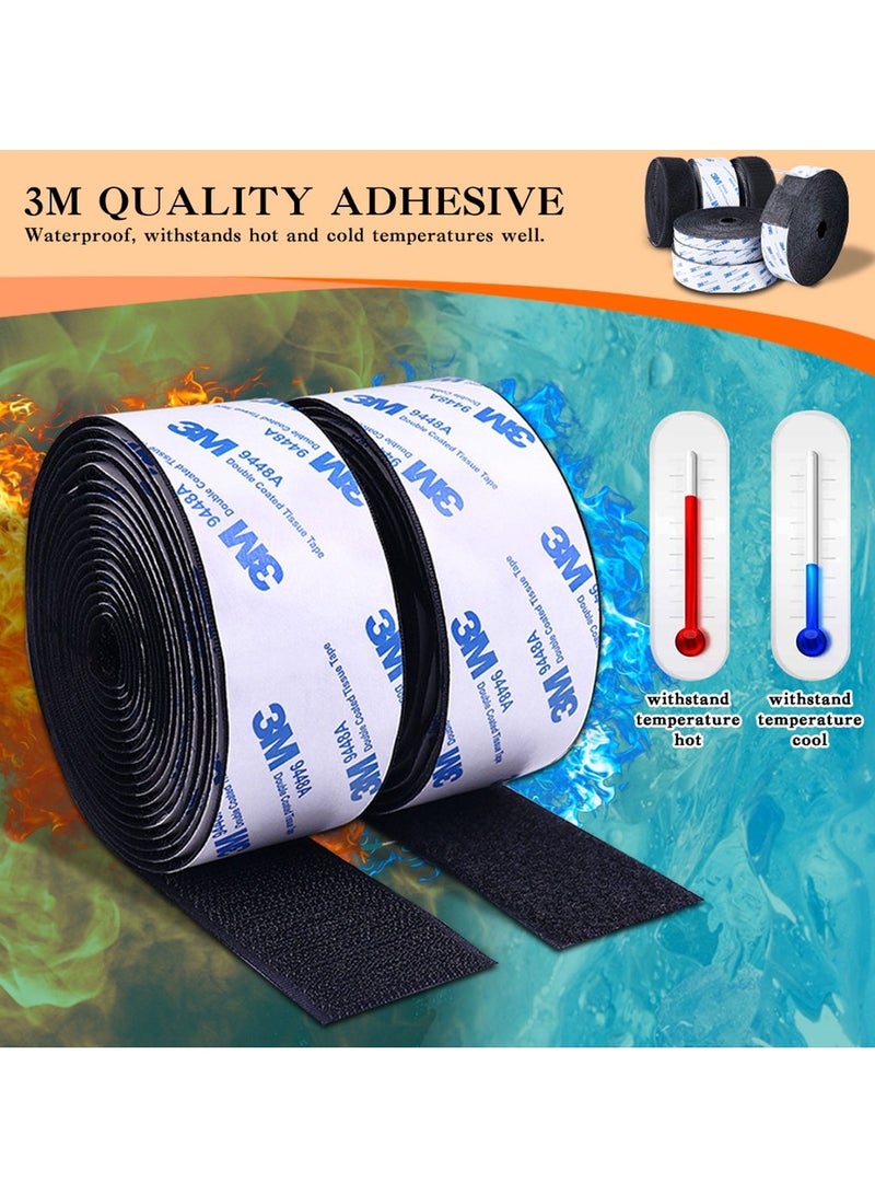 Generic Tape Velcro, Hook and Loop Double Sided Tape, Free Cut Length, Reusable, For Curtain Fixing/Wall Decoration  - Image 3