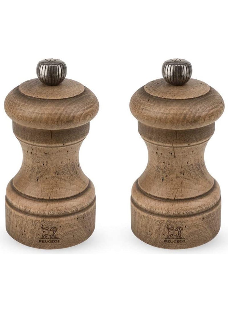 PEUGEOT Bistro Antique Wooden Pepper+Salt St 10cm  - Image 2