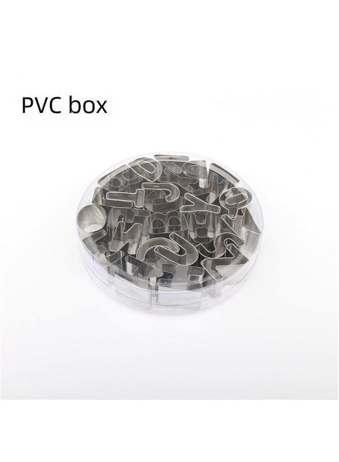 Stainless Steel 26-letter Cookie Cutter Chocolate Biscuit Mold Diy Baking Set Alphabet Shaped Pastry Tools For Daily Use-Specifications:PP Plastic Box - Image 5