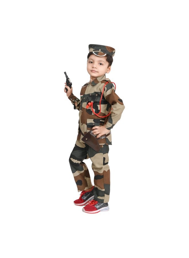 UPTREND VESTURE Kids Indian Army Soldier Costume for Boys & Girls, Police Costume (6-7 YEARS, BSF)  - Image 2