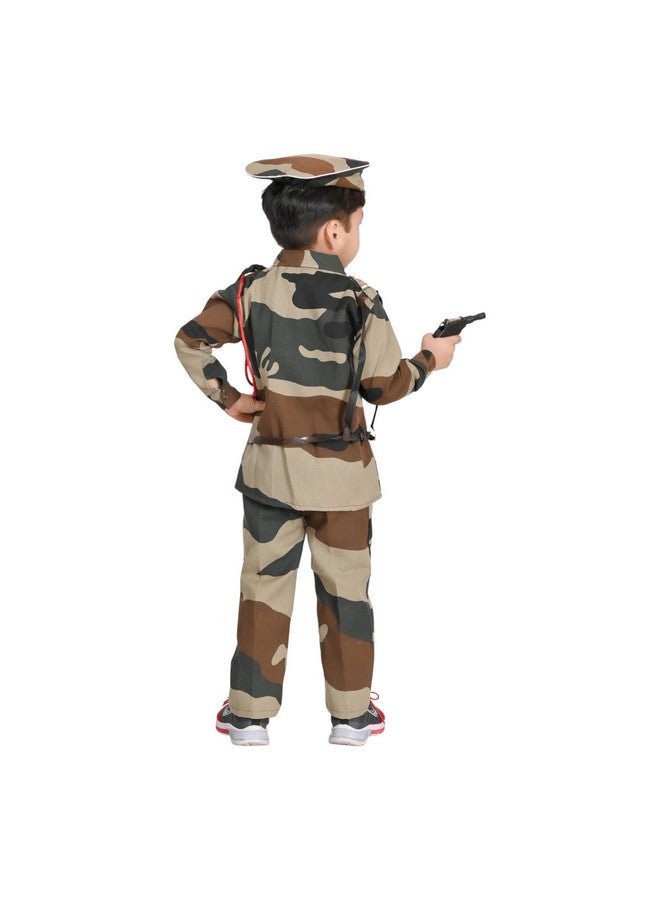 UPTREND VESTURE Kids Indian Army Soldier Costume for Boys & Girls, Police Costume (6-7 YEARS, BSF)  - Image 4
