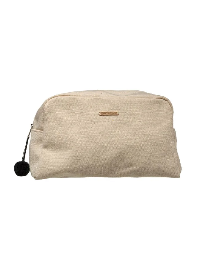 حامل ماكينة تحضير 2-Piece Modern Toilet Bag Set Ecru 11 x 14 x 26 cm 174668A