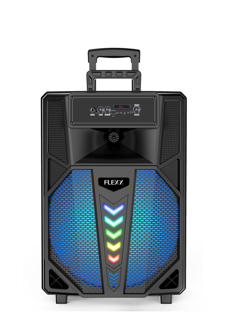 Flexy Multimedia Speaker 20000W Dolby Digital, TWS, Bluetooth, USB, TF Card, FM Radio, Wireless Mic, Remote