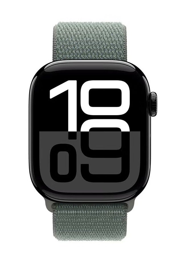 نييكام سوار رياضي من النايلون قابل للتهوية لساعة Apple Watch 42 مم/44 مم/45 مم/46 مم/49 مم، حزام خفيف الوزن قابل للتعديل متوافق مع iWatch Ultra 2، SE، Series 10/9/8/7، سوار بديل مقاوم للعرق للرجال والنساء (Sage) - Image 3