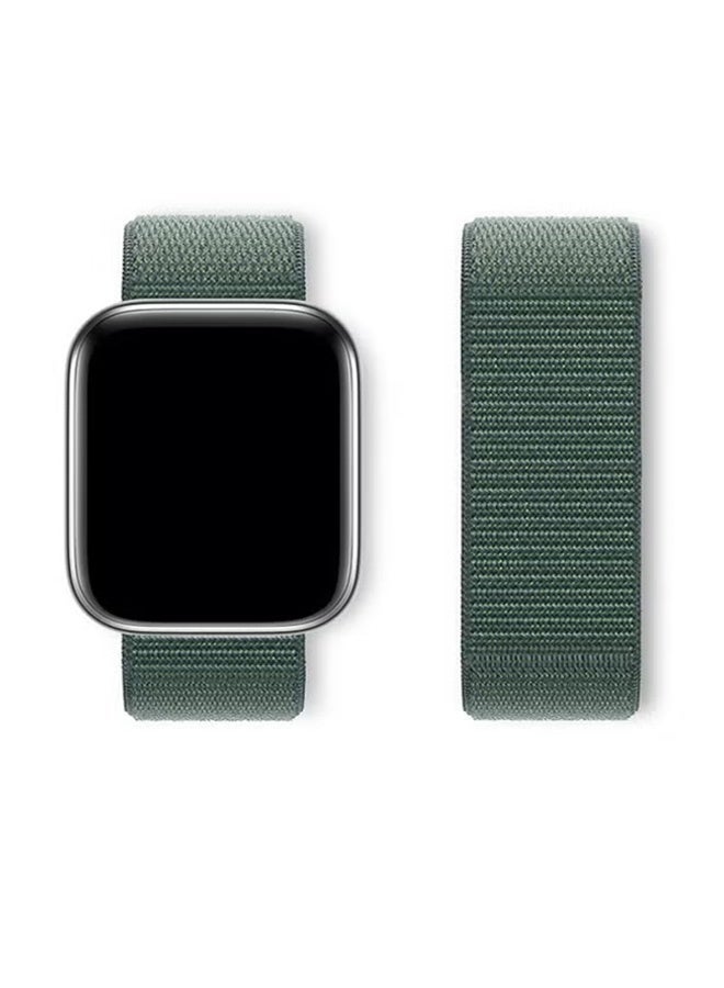 نييكام سوار رياضي من النايلون قابل للتهوية لساعة Apple Watch 42 مم/44 مم/45 مم/46 مم/49 مم، حزام خفيف الوزن قابل للتعديل متوافق مع iWatch Ultra 2، SE، Series 10/9/8/7، سوار بديل مقاوم للعرق للرجال والنساء (Sage) - Image 4