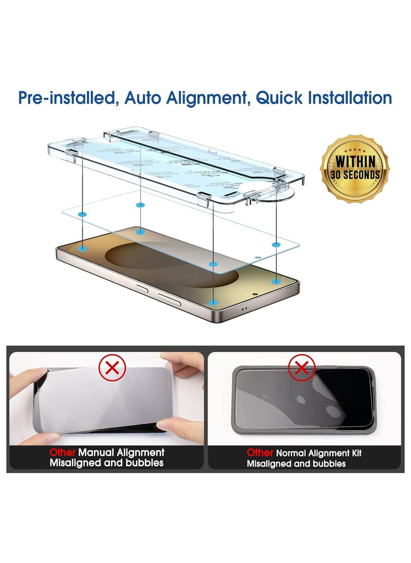 Amfilm amFilm OneTouch & cam for Samsung Galaxy S25 Ultra 6.9'' Screen Protector Tempered Glass (2+2 Pack) Case Friendly New  - transparent  - Image 3
