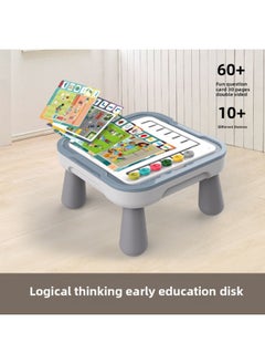 Early Education Game Table Logical Thinking Parent-child Interaction Multi-functional Table Games Aircraft Chess Children's Educational Toys 6--Color:[Game Table] Logical Thinking Early Education Plate