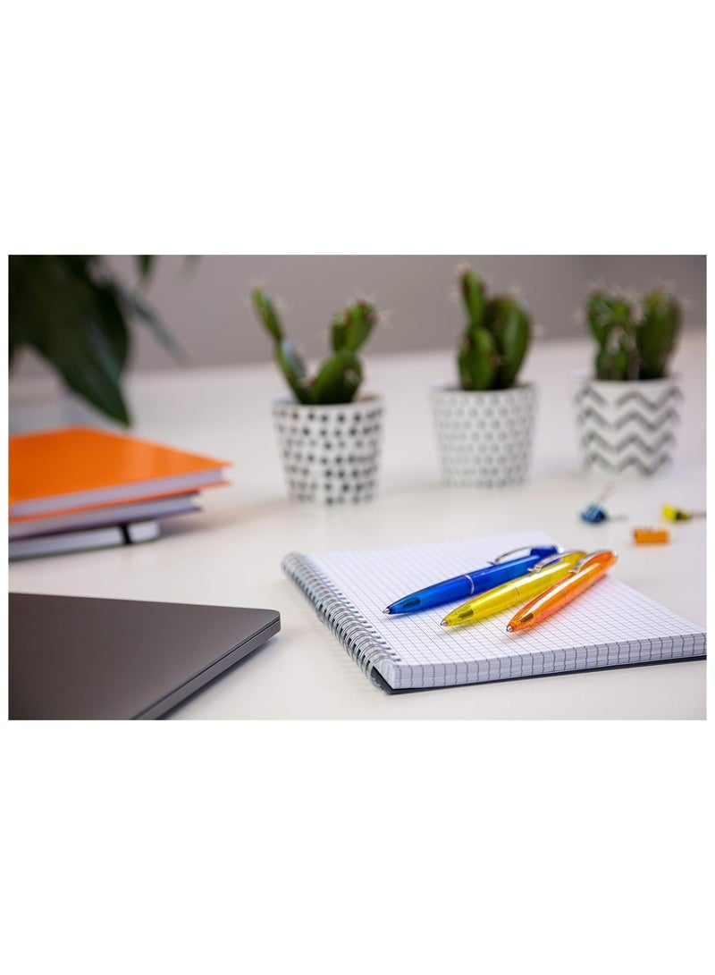 Schneider 1-Piece K20 Icy Ballpoint Pen Medium Tip Blue Ink Orange Barrel - Image 3