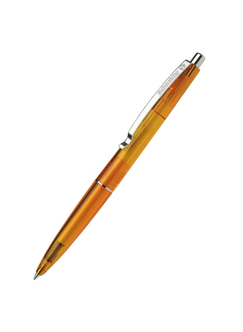 Schneider 1-Piece K20 Icy Ballpoint Pen Medium Tip Blue Ink Orange Barrel - Image 2