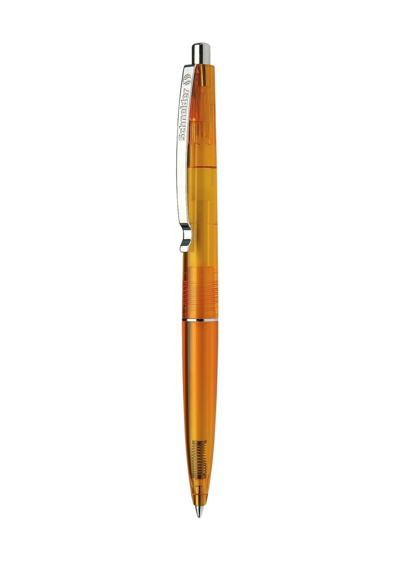 Schneider 1-Piece K20 Icy Ballpoint Pen Medium Tip Blue Ink Orange Barrel - Image 1