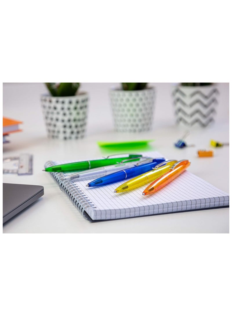 Schneider 1-Piece K20 Icy Ballpoint Pen Medium Tip Blue Ink Orange Barrel - Image 4