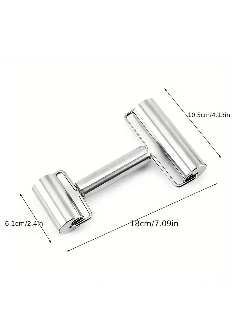 Baking rolling pin – small stainless steel rolling pin for making flatbreads and cookies - Image 5