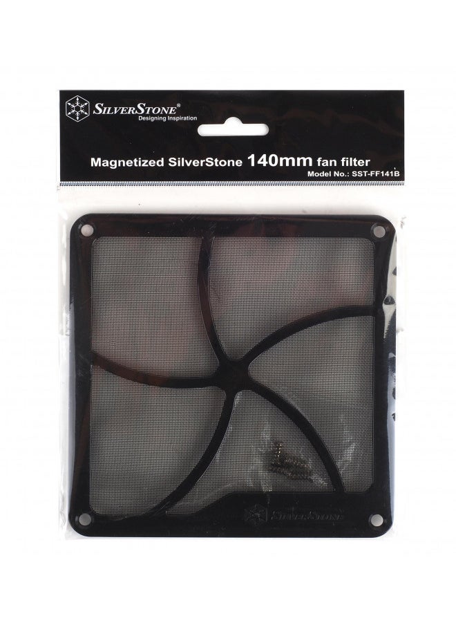 SilverStone Technology SilverStone 140mm Fan Filter with Magnet for Case Fan/Power Supply Fan and Panel Air Vent FF141B (Black)  - Image 4