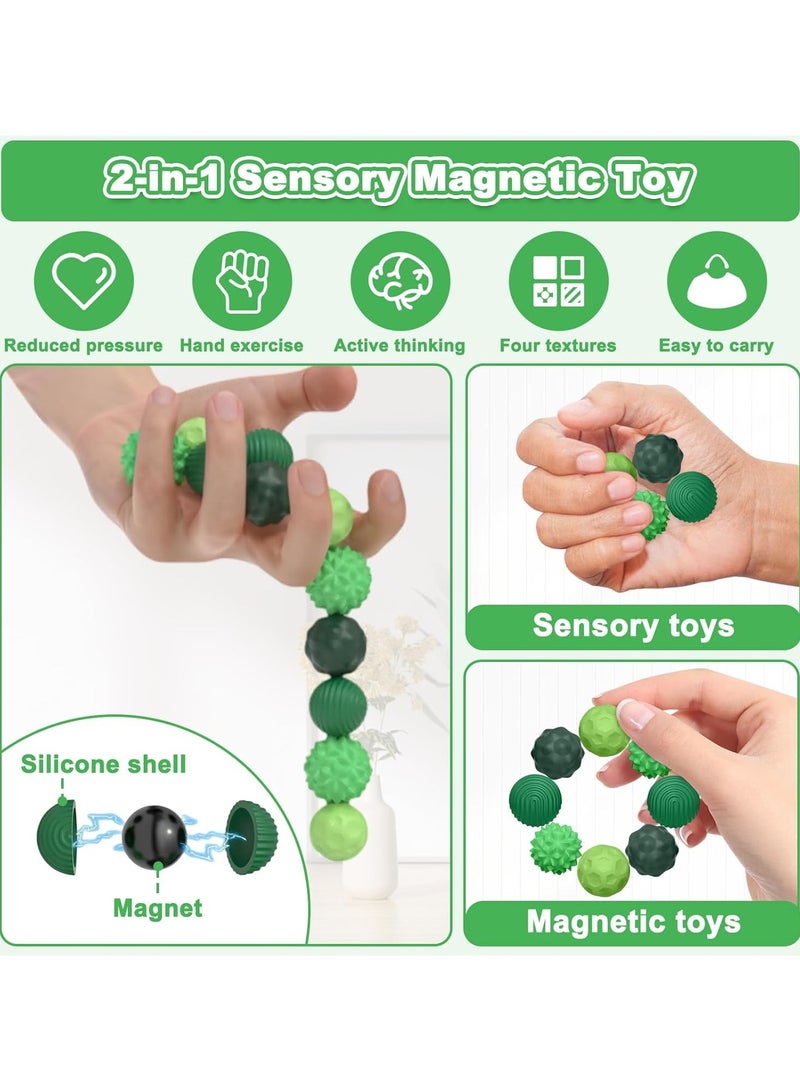 general 8-Piece Magnetic Fidget Toy Set, Sensory Stress Relief Toys, Magnetic Balls with Silicone Sleeves, Sensory Pressure Balls, Autism Therapy Balls, Anxiety Relief, Adult Stress Relief Toys, Children's Toys - Image 3