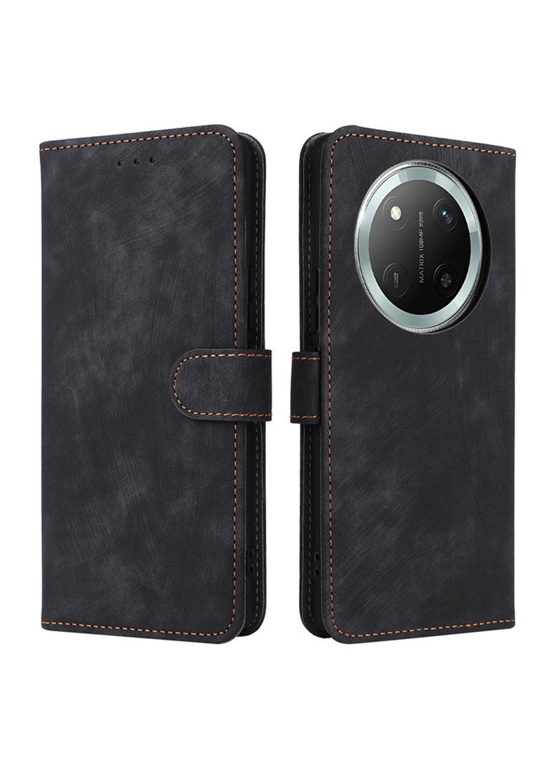 Youque For Honor X9c 5G Leather Protective Phone Case Cover Black  - Image 2