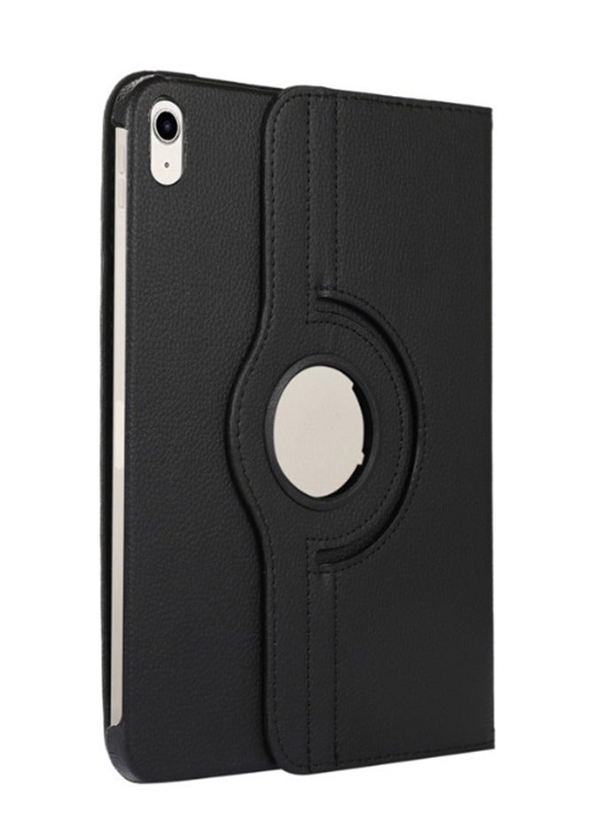for iPad 2025 (11th) 11 inch / 2022 (10th) 10.9 inch  Case Cover, Multi-Angle Stand + 363 Rotating Bracket + Shockproof Leather Slim Protective Cover, Black - Image 1