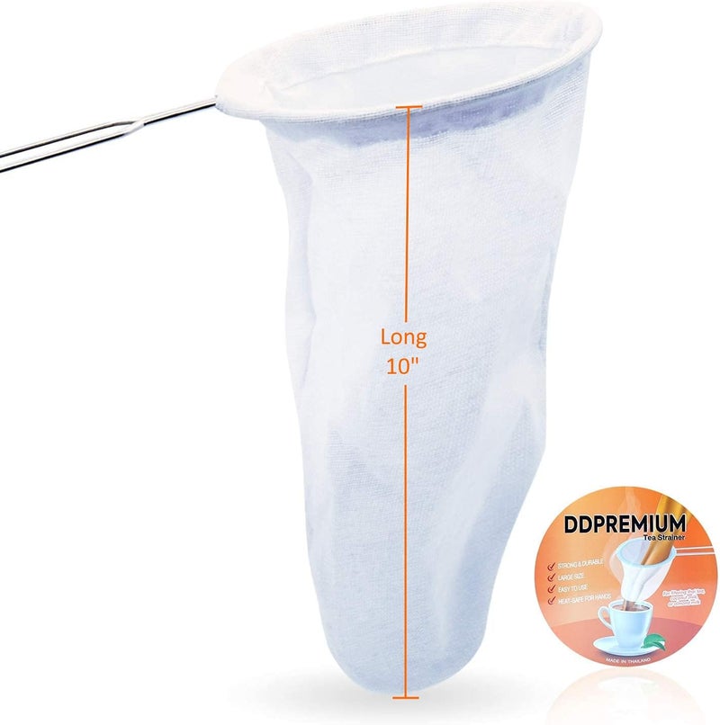 DDPremium Tea Filter Reusable Stainless Steel Strainer, Friendly Using Durable, for a Healthier Tea Experience - Compatible with All Tea Types Includes Coffee Strainer Colador de Cafe Size 5.5 Inches - Image 2