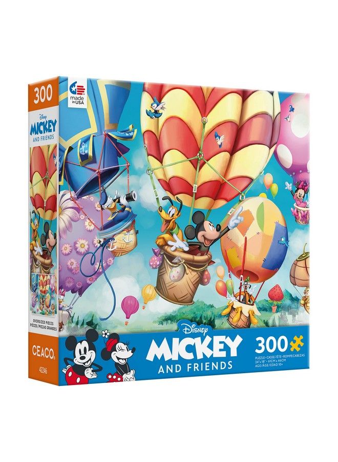 Ceaco Disney Mickey Air Balloon 300 Oversized Piece Jigsaw Puzzle - Image 4