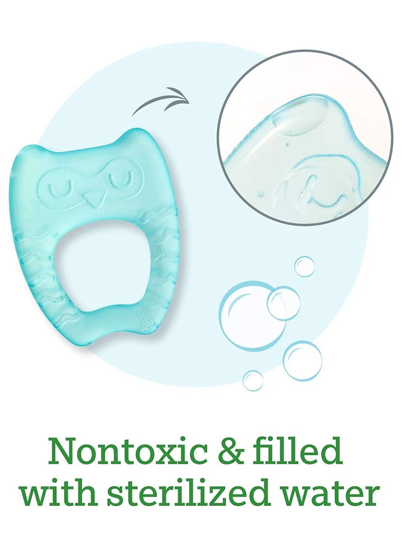 جرين سبراوتس green sprouts Cool Nature Teether (2 Pack) | Soothes Gums & Promotes Healthy Oral Development | Safer Plastic Filled with sterilized Water, Chill for Extra Relief - Image 2