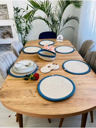 BDZ Leather Jute Wicker American Service Plate Coaster and Basket 13 Pieces - pzsku/ZE2B2C1DC21D58105FC23Z/45/_/1731060635/70654f58-01bf-4ff9-af54-1d1aff94b260