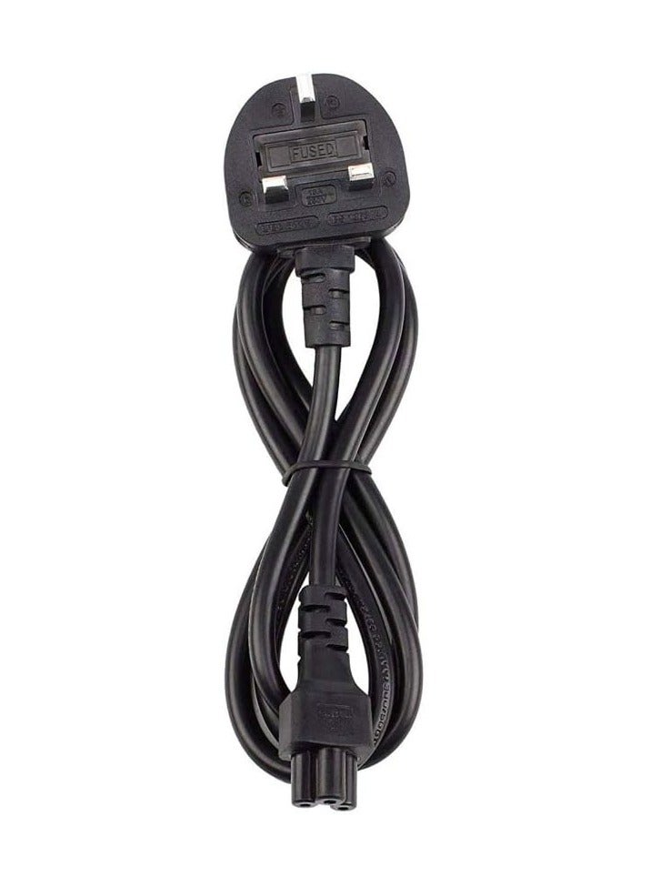 جاي إس بازار كابل طاقة متين من المملكة المتحدة من نوع زهرة كابل تيار متردد 3 دبابيس مع صمام أمان - 1.8 متر لشاحن الكمبيوتر المحمول للألعاب - Image 3