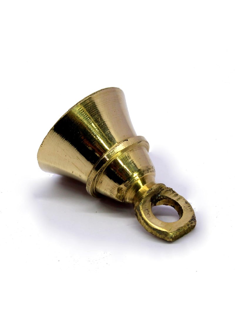 ESPLANADE eSplanade Brass Pooja Mandir Decorative Bells Pack of 10 2 Inches Golden  - Image 4